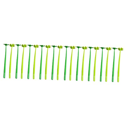 STOBOK 20 Stk Kleestift Stift Unterschreiben Gelstift-gastgeschenke Signaturstift Glücksklee Stifte Lustige Schreibstifte Lustige Gelstifte Weiches Gummi Notiz Stift Kleeblatt Büro von STOBOK