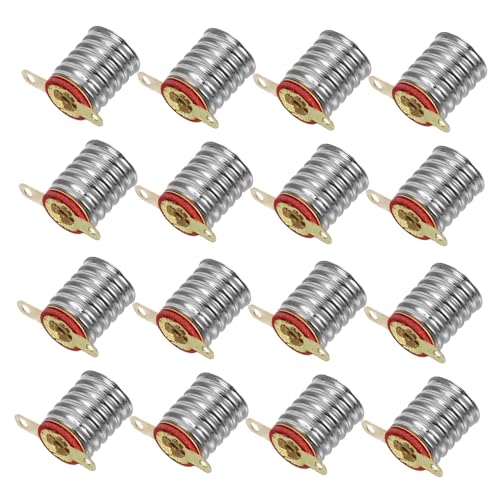 STOBOK 20 Stück E10-Lampenfassung Buchse kleine Lampenhalterung schrauben kleiner Lampenhalter Mini-Glühbirne und Fassung Beleuchtungszubehör selber machen Silver STOBOK 20 Stück E10-Lampenfassung Buchse kleine Lampenhalterung schrauben kleiner Lampenhalter Mini-Glühbirne und Fassung Beleuchtungszubehör selber machen Silver von STOBOK