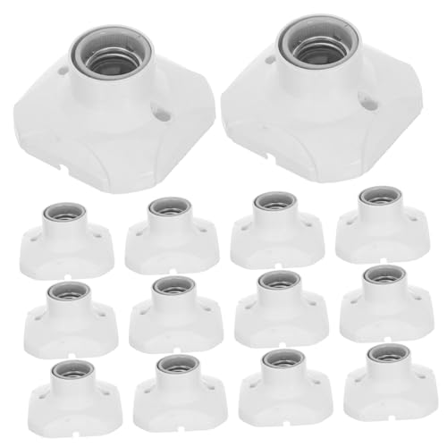 STOBOK 20 Stück Keramische Lampen fassung Lampenfassung Glühbirnensockel Adapter für Lichtsteckdosen Adapter für Glühbirnen Austausch des Lampenschalters Kupfer Weiß STOBOK 20 Stück Keramische Lampen fassung Lampenfassung Glühbirnensockel Adapter für Lichtsteckdosen Adapter für Glühbirnen Austausch des Lampenschalters Kupfer Weiß von STOBOK