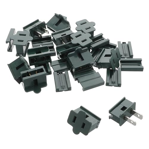 STOBOK 20 Stück Steckdose Weihnachtsbaumstecker Lichtstecker Adapter Steckeradapter Vampir-Clips Steckernetzteil Weihnachtsbeleuchtung verdrahten Eisen Green STOBOK 20 Stück Steckdose Weihnachtsbaumstecker Lichtstecker Adapter Steckeradapter Vampir-Clips Steckernetzteil Weihnachtsbeleuchtung verdrahten Eisen Green von STOBOK