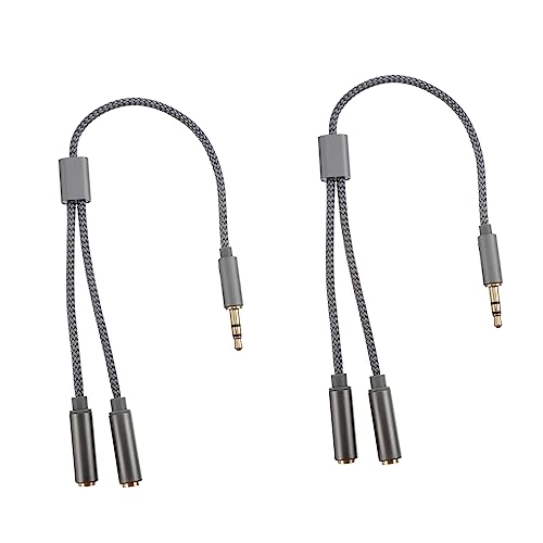 STOBOK 2Stücke Audio Adapterkabel Gewebtes Kopfhörer Teilkabel für Stereo Audioübertragung Kompatibel mit Laptop Digitalen Geräten für Chats STOBOK 2Stücke Audio Adapterkabel Gewebtes Kopfhörer Teilkabel für Stereo Audioübertragung Kompatibel mit Laptop Digitalen Geräten für Chats von STOBOK