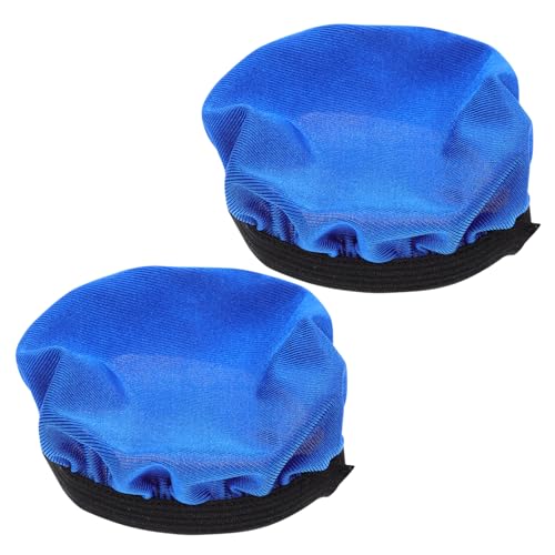 STOBOK 2Stücke Kopfhörer Ohrabdeckungen aus Weichem Material Abnehmbar Waschbar für Fitness Gaming Große Blaue Schutzhüllen für Erwachsene von STOBOK