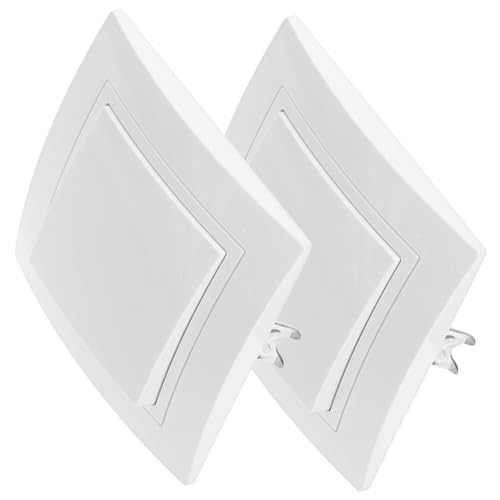 STOBOK 2Stücke Wandleuchte Schalttafel Robuste Multifunktionale Panel Schalttafel Für Zuhause Hotel Büro Acv Einfacher Austausch Elegantes Design Eu Stecker von STOBOK