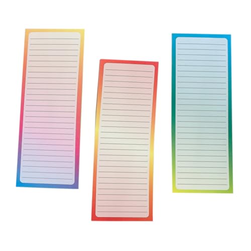 STOBOK 3 Magnetischer Notizblock Das Notizbuch Magnetischer Einkaufslistenblock Für Den Kühlschrank Einkaufsliste Magnetblock Für Den Kühlschrank Einkaufsliste Notizbuch von STOBOK