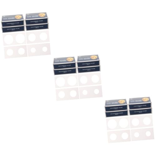 STOBOK 3 Sätze Patch Klare Scheiben Wrapper Durchsichtige Aufkleber Schild Aktenordner Bindemittel Klebegewichte Dokumentenmappe Papierklammern Praktischer Münzclip Münzpapier 4boxen*3 von STOBOK