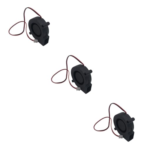 STOBOK 3 Sätze Super Silent 3D-drucker-lüfter 12 V 5015 Radialventilator Hydrauliklager Einfach Zu Installierende Schwarze Kühlteile 2 Stück * 3 von STOBOK