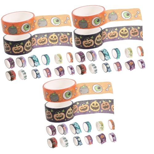 STOBOK 3 Sätze Urlaub Paketband Party Festival Verpackung Dekoration Kürbisgeist-papierband Für Mehrzweck-diy-klebeband Halloween-klebeband Flüsterpapier 14 Rollen * 3 STOBOK 3 Sätze Urlaub Paketband Party Festival Verpackung Dekoration Kürbisgeist-papierband Für Mehrzweck-diy-klebeband Halloween-klebeband Flüsterpapier 14 Rollen * 3 von STOBOK