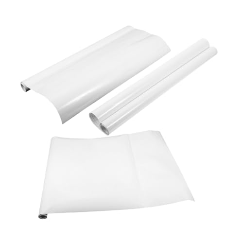 STOBOK 3-Teiliges Blatt Tafel-Wandaufkleber whiteboard kindertafel whiteboard Klebstoff Planke Wiederverwendbares Whiteboard trocken abwischbare Aufkleber Sport Weiß von STOBOK