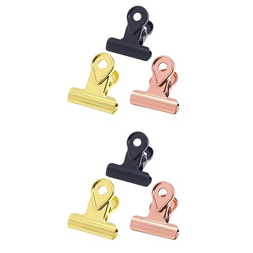 STOBOK 30 STK Bulldog Büroklammern Papierklammer Aus Metall Bildclip Basteln Büro-Bulldog-Klemmen Bulldogge Clips Binder-scharnier-Clip Datei Dokumentclip Rostfreier Stahl Verschlussclip von STOBOK