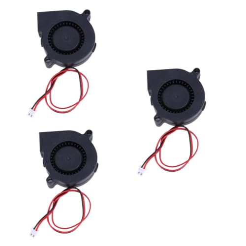 STOBOK Blow Fan 3st Drucker-extruder-luftbefeuchter Industrie-lüfter Zubehör Heizstrahler Lüfter Für 3D-drucker Dc 24v 3D Drucker Gebläselüfter Bürstenlos Komponente Kleiner Lüfter von STOBOK