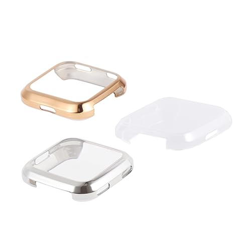STOBOK 3Stücke TPU Schutzhülle Fall Silikon Uhrengehäuse Transparent Roségold Robuste Schutzrahmenabdeckung für Smartwatch Kompatibel STOBOK 3Stücke TPU Schutzhülle Fall Silikon Uhrengehäuse Transparent Roségold Robuste Schutzrahmenabdeckung für Smartwatch Kompatibel von STOBOK