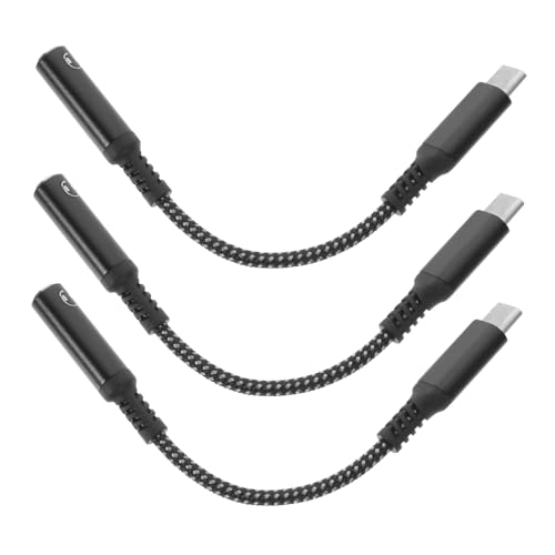 STOBOK 3Stücke USB C Klinkenadapterkabel Für Kopfhörer Tpe Kompatibel Mit Smartphones Ohne Leicht Tragbar STOBOK 3Stücke USB C Klinkenadapterkabel Für Kopfhörer Tpe Kompatibel Mit Smartphones Ohne Leicht Tragbar von STOBOK