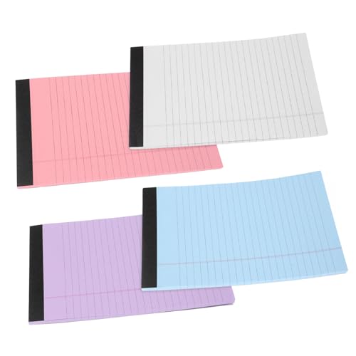 STOBOK Notizbücher für Die Arbeit 4er-Pack Linierte Notizbücher Rechtsblock Rechtsblöcke Breites Liniertes Papier Tragbarer Notizblock STOBOK Notizbücher für Die Arbeit 4er-Pack Linierte Notizbücher Rechtsblock Rechtsblöcke Breites Liniertes Papier Tragbarer Notizblock von STOBOK