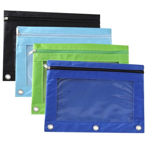 STOBOK Oxford Tuch Binder Bleistift Fall 4 Stücke Tasche Beutel für Bürobedarf STOBOK Oxford Tuch Binder Bleistift Fall 4 Stücke Tasche Beutel für Bürobedarf von STOBOK