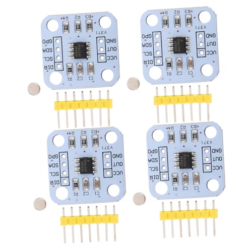 STOBOK 4 Stück Magnetisches Winkelmesssensormodul DIY Projektteil Projektsensormodulplatine Multifunktionale Sensormodulplatine Winkelsensormodul Winkelsensoren Silberne von STOBOK