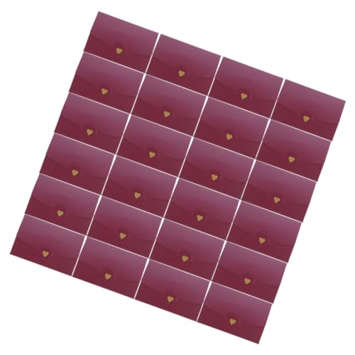 STOBOK 40 Stück Kartenumschläge Grußkarten Mailer wünschen binden Hochzeitsumschläge für Einladungen Festival-Umschlag Umschläge für Hochzeitseinladungen Papier Red von STOBOK