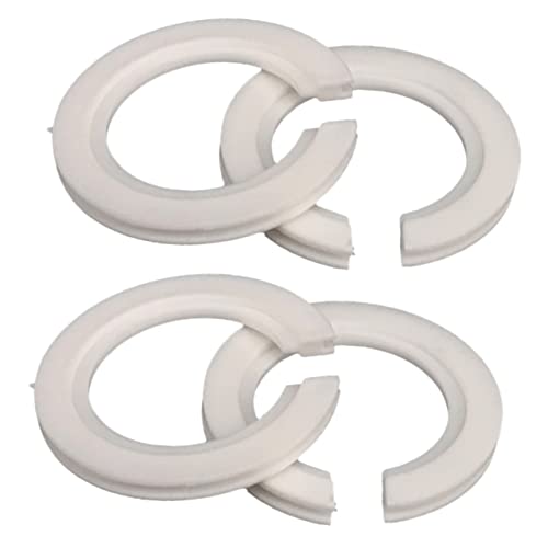 STOBOK 4Stücke Lampensockeladapter Lampenschirmadapter Für LED Und Energiesparlampen Weißer Lampenschattenring Material von STOBOK