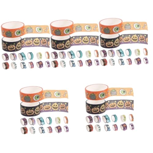 STOBOK 5 Sätze Mehrzweck-diy-klebeband Verpackung Halloween- Dekoratives Festivalband Sammelalbum Halloween-band Party Dekoration Für Flüsterpapier 14 Rollen * 5 STOBOK 5 Sätze Mehrzweck-diy-klebeband Verpackung Halloween- Dekoratives Festivalband Sammelalbum Halloween-band Party Dekoration Für Flüsterpapier 14 Rollen * 5 von STOBOK