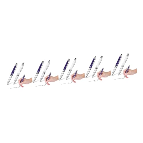 STOBOK 5 Sätze Touch-kugelschreiber Multifunktions Stift Multitool Stift Pastel Pens Touchpen Stickbuch Eingabestift Für Farbig Stifte Aufleuchten Eingabestifte Metall 2 Stück * 5 von STOBOK