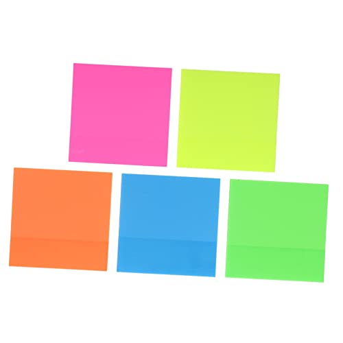 STOBOK 5 Stück Haftnotiz notizblock memoboard notepad notiztafel zeichenheft Aufkleber beachten Schüler-Notizblöcke sichtbare Notizen Schulnotizen Notizblöcke aus Kunststoff Papier STOBOK 5 Stück Haftnotiz notizblock memoboard notepad notiztafel zeichenheft Aufkleber beachten Schüler-Notizblöcke sichtbare Notizen Schulnotizen Notizblöcke aus Kunststoff Papier von STOBOK