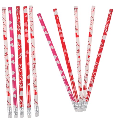 STOBOK Bleistifte Mit Elegantem Herzmuster 50 Stück Gemischte Farben Skizzenstifte Mit Radiergummi Für Jungen Und Mädchen Erwachsene STOBOK Bleistifte Mit Elegantem Herzmuster 50 Stück Gemischte Farben Skizzenstifte Mit Radiergummi Für Jungen Und Mädchen Erwachsene von STOBOK