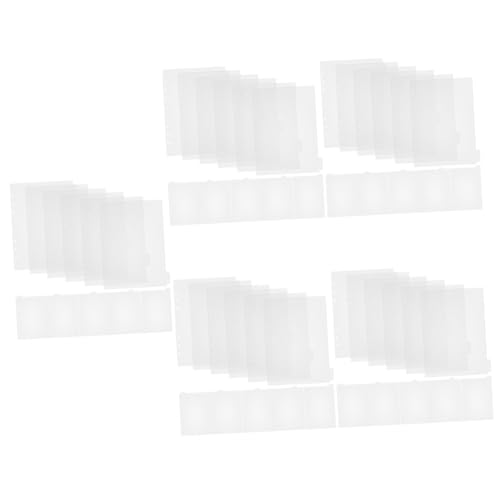 STOBOK 55 Stk Transparente Trennseite Registerkarten Trennblätter für Registerordner Schulranzen Zu trennstreifen für ordner register für ordner Tabs-Ordner Mini-Ordnerteiler gefrostet pp von STOBOK