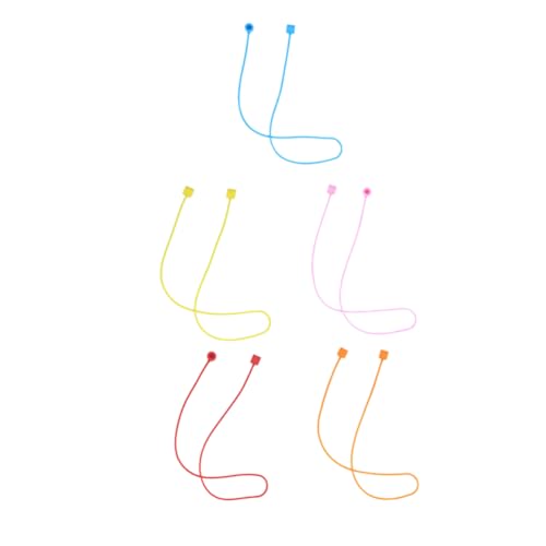 STOBOK 5Stücke Silikon Verlust Gurt Für Headsets Lanyard Zubehör Schützende Halterung Für Kopfhörer Leicht Tragbar Zufällige Komfortable Nutzung von STOBOK