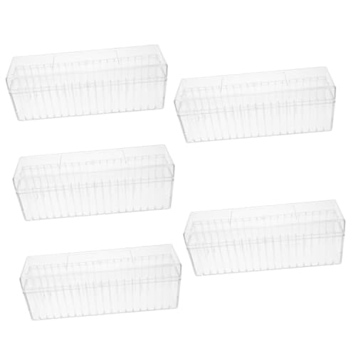 STOBOK 5er-packung Aufbewahrungsbox Für Abgestufte Transparent Halter Für Sammler Sammellager Münzhalter Mit 20 Fächern Münzorganisator Multifunktions-münzhalter Plastik von STOBOK