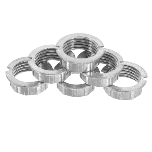 STOBOK 6 Stück Adapter für Glühbirnen Glühbirnensockel Glühbirne Verlängerung Glühbirnenfassungen Beleuchtungskörper Laternenpfahlkragen Lichtaustritt Zinklegierung Silver von STOBOK