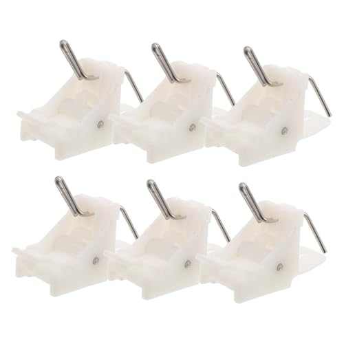 STOBOK 6 Stück Gefrierschrankzubehör Kühlschrank Clips Pilaster Regal Clip Ersatz Regalschnallen Gefrierregal Schnalle Ersatzteil Für Gefrierschrank Kommerzieller Regal Clip von STOBOK