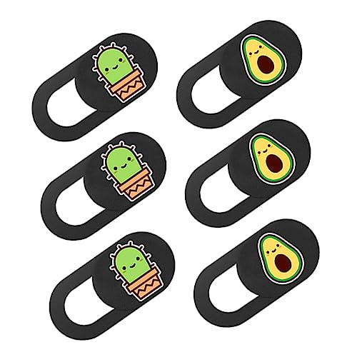 STOBOK 6Stücke Teiliges Webcam Abdeckung mit Cartoon Muster Ultraschlanker Schiebeblocker für Laptop Tablet PC Praktischer Schutz für Privatsphäre STOBOK 6Stücke Teiliges Webcam Abdeckung mit Cartoon Muster Ultraschlanker Schiebeblocker für Laptop Tablet PC Praktischer Schutz für Privatsphäre von STOBOK