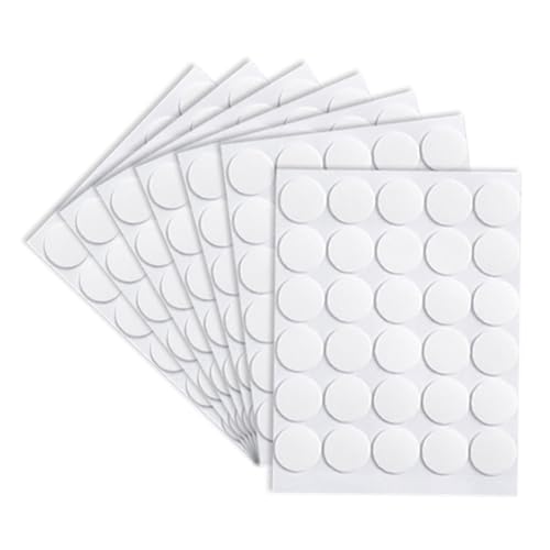 STOBOK 7 Blätter doppelseitiges Klebeband doppelseitige Aufkleber Fix Poster-Klebestreifen einseitig lacksicherer Wandkleber Klebepunkte doppelseitig Acrylkleber Weiß von STOBOK
