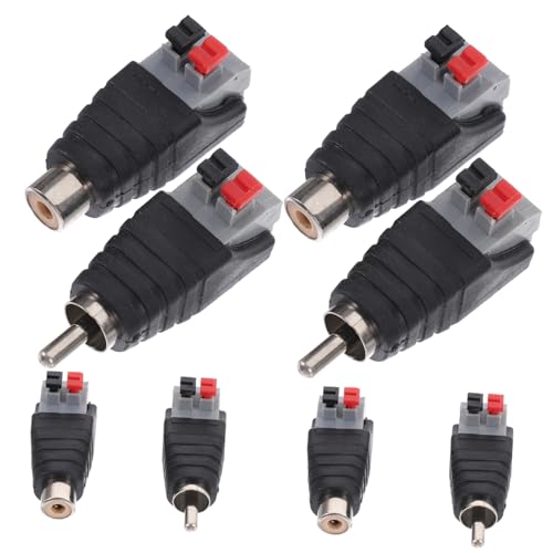STOBOK 8Stücke Lautsprecherkabel Cinch Adapter Robuste für Fernseher Dvds Mehr Installieren Langlebig Vielseitig der Anwendung STOBOK 8Stücke Lautsprecherkabel Cinch Adapter Robuste für Fernseher Dvds Mehr Installieren Langlebig Vielseitig der Anwendung von STOBOK