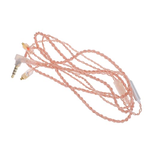 STOBOK Audiokabel für Kopfhörer Langlebiges Headset Kabel mit Mikrofon Transparentes Design für Musikliebhaber Professionelle Audioübertragungen von STOBOK