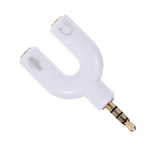 STOBOK Audiokonverter Audio-Adapter Kopfhörer-Splitter in U-Form Headset-Weizen-Adapter Weiß STOBOK Audiokonverter Audio-Adapter Kopfhörer-Splitter in U-Form Headset-Weizen-Adapter Weiß von STOBOK