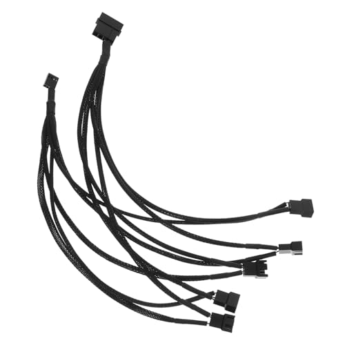 STOBOK Computer Lüfter Adapterkabel Splitterkabel Für PC Lüfter Kompatibel Mit Verschiedenen Marken Für Effizientes Kühlsystem Kabelmanagement Verteiler von STOBOK