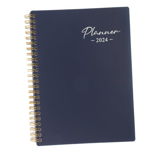 STOBOK Englischer Notizblock akademisch wöchentlich Student täglich Schreibwaren Notizbuch die mission planne Memoboard erinnerungsbuch Zeitmanagement -Notizblock Wochenplaner Papier Blue von STOBOK