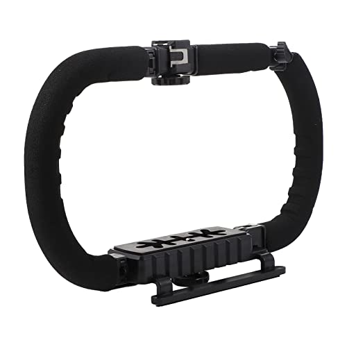 STOBOK Faltbarer Handkamerahalter Stabiler Kamerastabilisator für Videoaufnahmen Rutschfester Ergonomischer Vielseitig Einsetzbar für Camcorder Smartphones von STOBOK