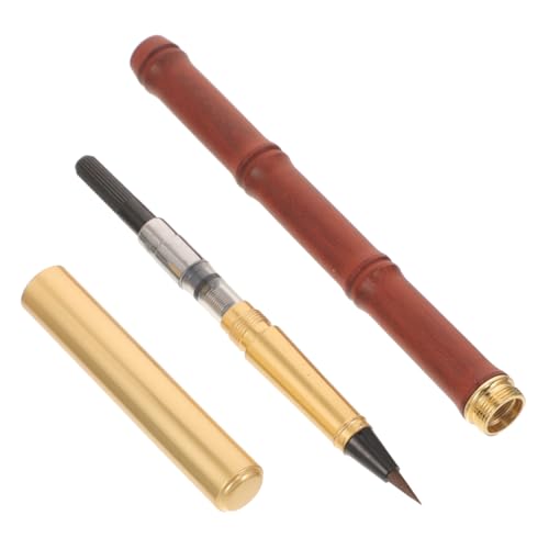 STOBOK Füllerbürste Kalligraphie Kreativ Gefühlt Stifttinte Spitze schreibkladde calligraphy pen pastellkreidestifte crayons Pinselstifte für zu Hause Stift zum Färben von Wasser Holz von STOBOK