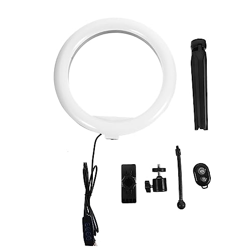 STOBOK LED Ringlicht mit Stativ Telefonhalter Dimmbares Fülllicht für Desktop Farbtemperaturen für Videokonferenzen Live Streaming Make Up STOBOK LED Ringlicht mit Stativ Telefonhalter Dimmbares Fülllicht für Desktop Farbtemperaturen für Videokonferenzen Live Streaming Make Up von STOBOK