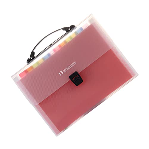 STOBOK Mappe aufbewahrungsdose Storage Boxes File Organizer unterlagen Organizer büro zubehör Aktenverwalter Datei-Wallet erweitern Büroordner Schulbedarf Ordner aus Papier Clip Colorful von STOBOK