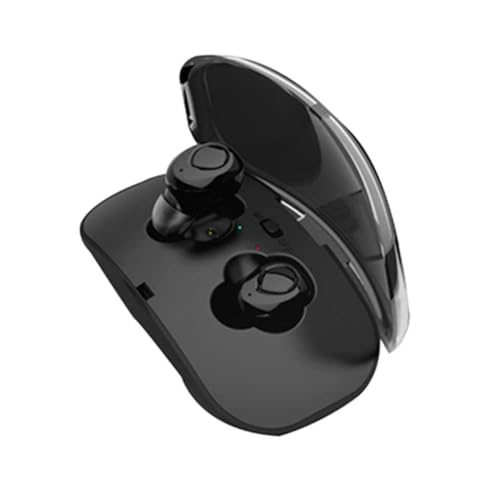 STOBOK Ohrhörer Mit Mikrofon Drahtlose Ear Kopfhörer Für Sport Ergonomisches Design Für Mobiltelefone Tablets Schwarz von STOBOK
