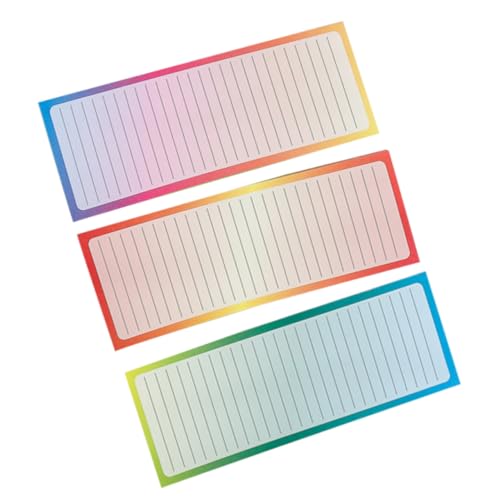 STOBOK Praktisches Kühlschrank-notizblock-Set 3 Magnetische Notizblöcke 50 Blatt/Block Magnetischer Notizblock für Die Planung von STOBOK