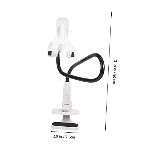 STOBOK Schwanenhals Smartphone Halterung mit Flexiblem Arm von Rutschfester Silikonclip für Büro Wohnzimmer Schlafzimmer Schwarz von STOBOK