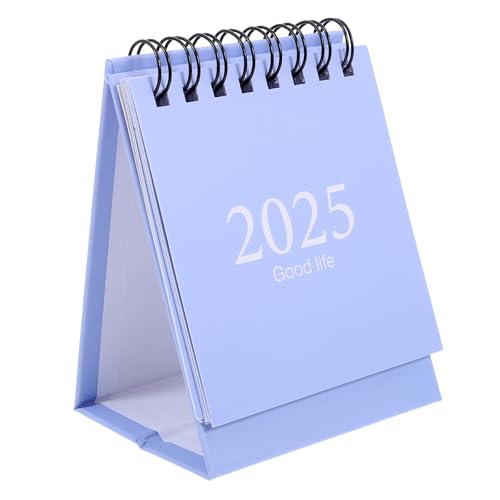 STOBOK Tischkalender 2024–2025 Mini-Tischkalender 18 Monate Stehend Flip- Planer Bürokalender Für Büro Und Zuhause (Juli 2024–Dezember 2025) von STOBOK