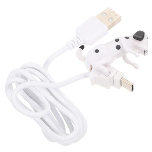 STOBOK USB Typ C Kabel mit Kreativem Hundedesign Langlebige Ladelinie für Schnelles Aufladen von Smartphones Tragbarer Ladeadapter für Zuhause Weißer STOBOK USB Typ C Kabel mit Kreativem Hundedesign Langlebige Ladelinie für Schnelles Aufladen von Smartphones Tragbarer Ladeadapter für Zuhause Weißer von STOBOK