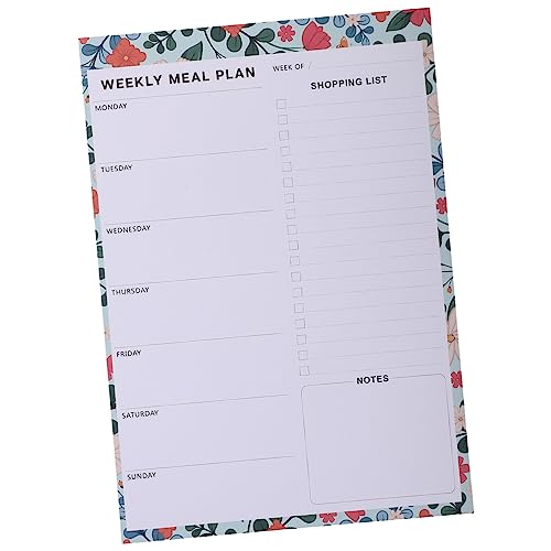STOBOK kühlschrankorginizer kühlschrank kalender schreibblöcke Zeitplantafelaufkleber monatlicher Wandplaner Weiß Magnetisches Whiteboard Magnettafel Einkaufsliste Magnetauflage Klebeband von STOBOK
