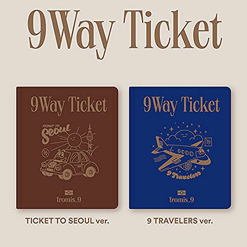 FROMIS_9 [9 WAY TICKET] 2nd Single Album [ TICKET TO SEOUL / 9 TRAVELERS ] 2VER FULL SET. 2 CD+2 Photo Book(each 80p)+4 Photo Card+2 ID Card+2 Post Card K-POP SEALED+TRACKING CODE von STONE MUSIC ENTERTAINMENT