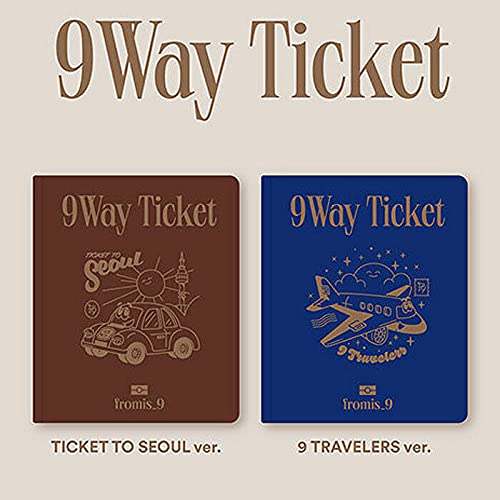 FROMIS_9 [9 WAY TICKET] 2nd Single Album [ TICKET TO SEOUL / 9 TRAVELERS ] RANDOM VER. CD+80p Photo Book+2 Photo Card+ID Card+Post Card K-POP SEALED+TRACKING CODE von STONE MUSIC ENTERTAINMENT