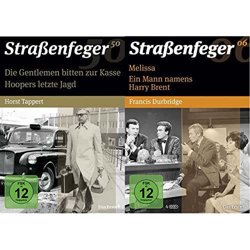 Straßenfeger 50 - Die Gentlemen bitten zur Kasse / Hoopers letzte Jagd [4 DVDs] (Neuauflage) & Straßenfeger 06 : Melissa / Ein Mann namens Harry Brent (Francis Durbridge) [4 DVDs] von STRASSENFEGER 50